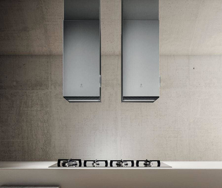 HAIKU ISLAND BL/A/32 okap wyspowy - Czarne szkło ELICA