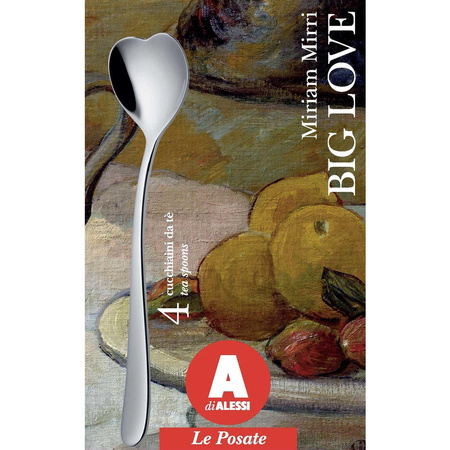 BIG LOVE - 4 łyżeczki do herbaty ALESSI