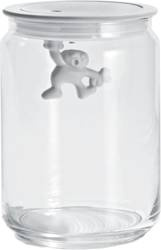 GIANNI - pojemnik kuchenny z białą pokrywką 900ml ALESSI