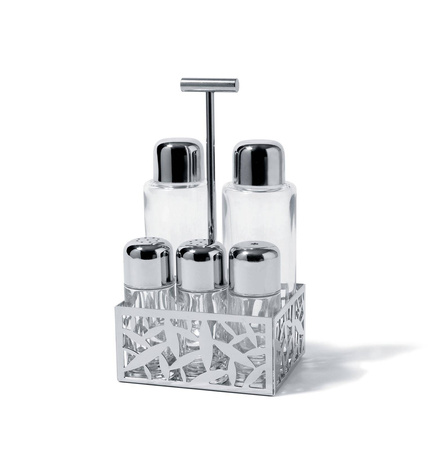 CACTUS! - zestaw 5 przyprawników na podstawce ALESSI