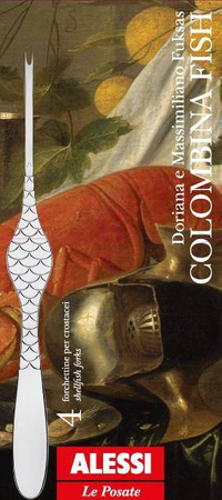 COLOMBINA FISH - zestaw 4 widelczyków do skorupiaków ALESSI