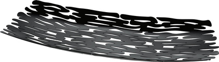 BARK - czarna patera ALESSI