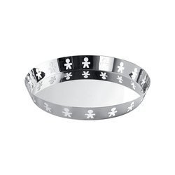 GIROTONDO - okrągła taca polerowana z wysokim rantem 30,3 cm ALESSI