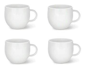 ALL TIME - zestaw filiżanek do herbaty dla 4 osób ALESSI