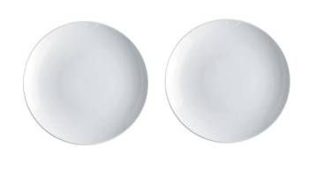 MAMI - zestaw 2 białych talerzyków deserowych ALESSI
