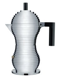 PULCINA - ciśnieniowa kawiarka z czarną rączką 300ml ALESSI