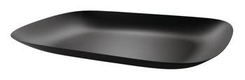 MOIRE - Czarna prostokątna taca 45x34cm ALESSI