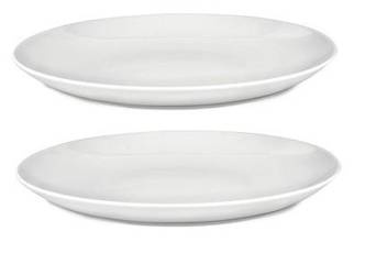 MAMI - zestaw 2 białych talerzy obiadowych ALESSI