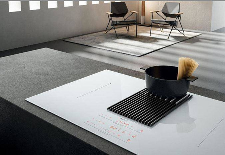 NIKOLATESLA LIBRA WH/A/83 biała płyta indukcyjna z wagą i wyciągiem ELICA