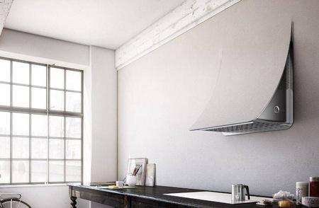 NUAGE PAINTABLE/F/75 okap naścienny ze stali nierdzewnej do pomalowania ELICA