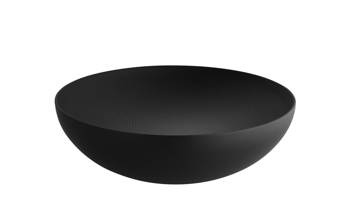 DOUBLE - czarna misa o podwójnych ściankach 25cm ALESSI