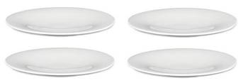 KU - zestaw 4 białych talerzyków deserowych ALESSI