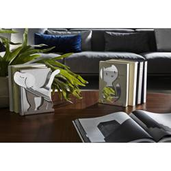 VIGO - polerowana podpórka do książek kot ALESSI