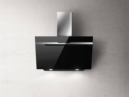 MAJESTIC BL/A/90 okap naścienny - czarne szkło ELICA