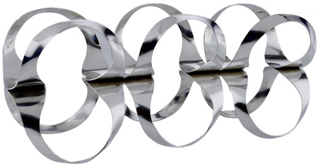 RIBBON - stalowy stojak na 6 butelek ALESSI