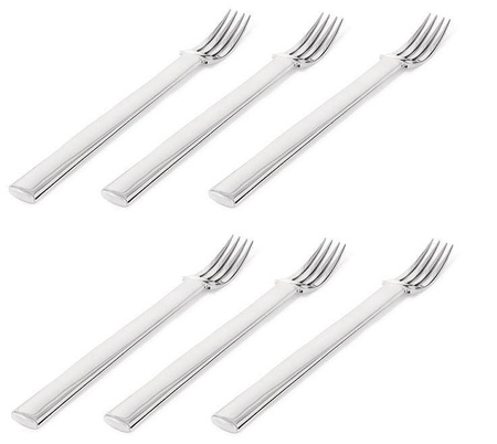 RUNDES MODELL - zestaw 6 widelców stołowych ALESSI