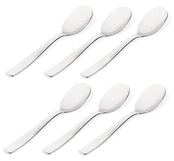 KNIFEFORKSPOON - zestaw 6 łyżeczek deserowych ALESSI