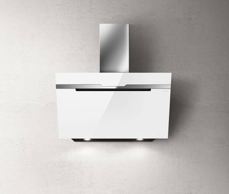 MAJESTIC WH/A/90 okap naścienny - białe szkło ELICA