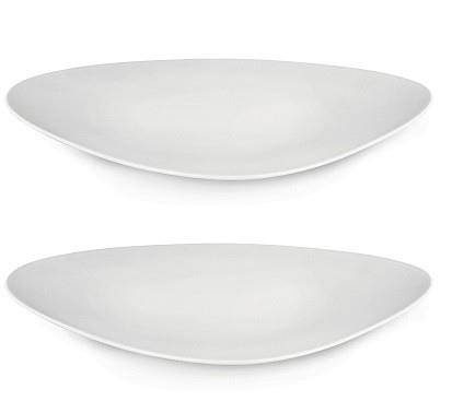 COLOMBINA - zestaw 2 białych talerzy obiadowych ALESSI