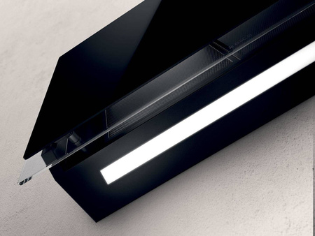 ELLE BL/F/80 okap naścienny - czarne szkło ELICA