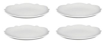 DRESSED - zestaw 4 białych talerzyków deserowych ALESSI