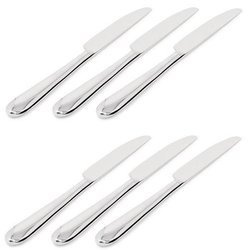 NUOVO MILANO  - zestaw 6 noży deserowych z jednego kawałka stali  ALESSI