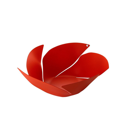 TWIST AGAIN - czerwony koszyk ze żłobieniami na owoce 29 cm ALESSI