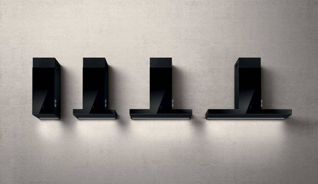 HAIKU BL/A/90 czarny okap naścienny ELICA