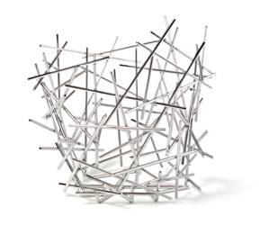 BLOW UP - wysoki polerowany kosz na owoce ALESSI