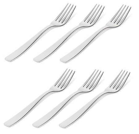 KNIFEFORKSPOON - zestaw 6 noży deserowych z jednego kawałka stali ALESSI