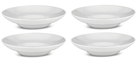 MAMI - zestaw 4 białych talerzy głębokich ALESSI