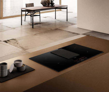 NIKOLATESLA PRIME BL/F/83 czarna płyta indukcyjna z pochłaniaczem ELICA