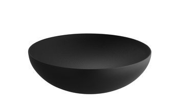 DOUBLE - czarna misa o podwójnych ściankach 32cm ALESSI