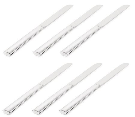 RUNDES MODELL - zestaw 6 noży stołowych ALESSI