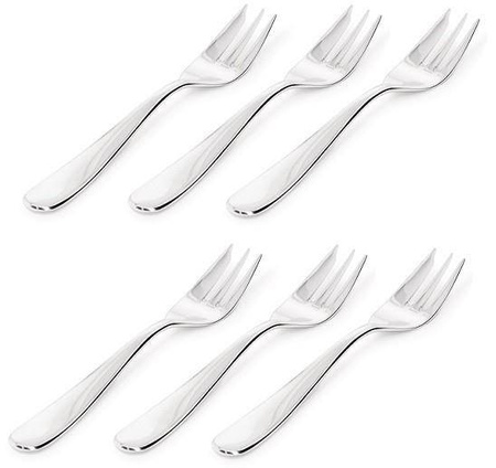 NUOVO MILANO - zestaw 6 widelczyków do ciasta ALESSI