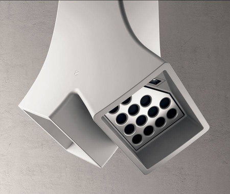 YE WH/A/66 okap wyspowy - Biały Cristalplant ELICA