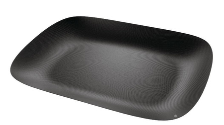 MOIRE - Czarna prostokątna taca 45x34cm ALESSI