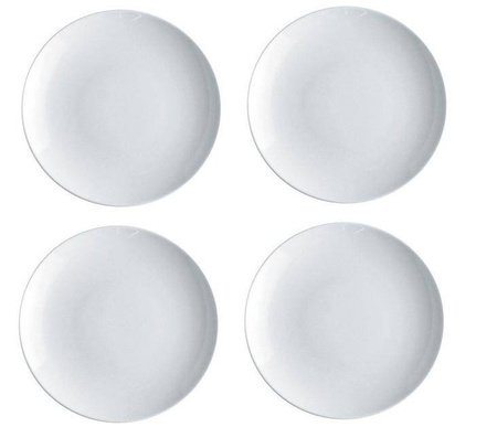 MAMI - zestaw 4 białych talerzyków deserowych ALESSI