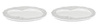 DRESSED - zestaw 2 białych talerzy śniadaniowych ALESSI