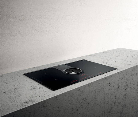 NIKOLATESLA ONE BL/F/83 czarna płyta indukcyjna z pochłaniaczem ELICA