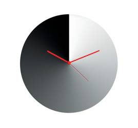 ARRIS - stalowy zegar ścienny ALESSI