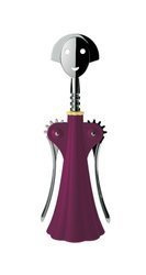 ANNA G. - korkociąg skrzydełkowy, fioletowy ALESSI