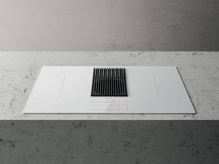 NIKOLATESLA LIBRA WH/A/83 biała płyta indukcyjna z wagą i wyciągiem ELICA