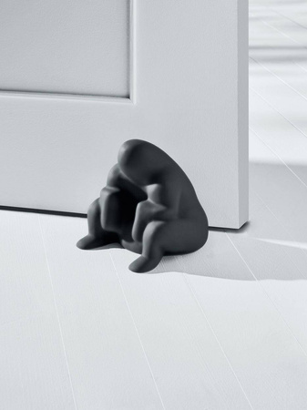 DEDE - czarny stoper do drzwi ALESSI