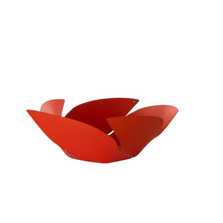 TWIST AGAIN - czerwony koszyk ze żłobieniami na owoce 29 cm ALESSI