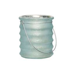 Szklana osłonka na tealight - light blue HUBSCH