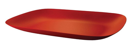 MOIRE - Czerwona prostokątna taca 45x34cm ALESSI
