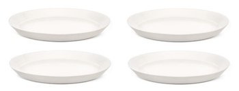 TONALE - zestaw 4 jasnoszarych talerzy obiadowych ALESSI