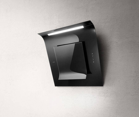 SINFONIA BL/F/80 okap naścienny - czarne szkło ELICA