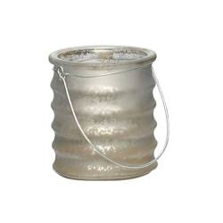 Szklana osłonka na tealight - plum HUBSCH